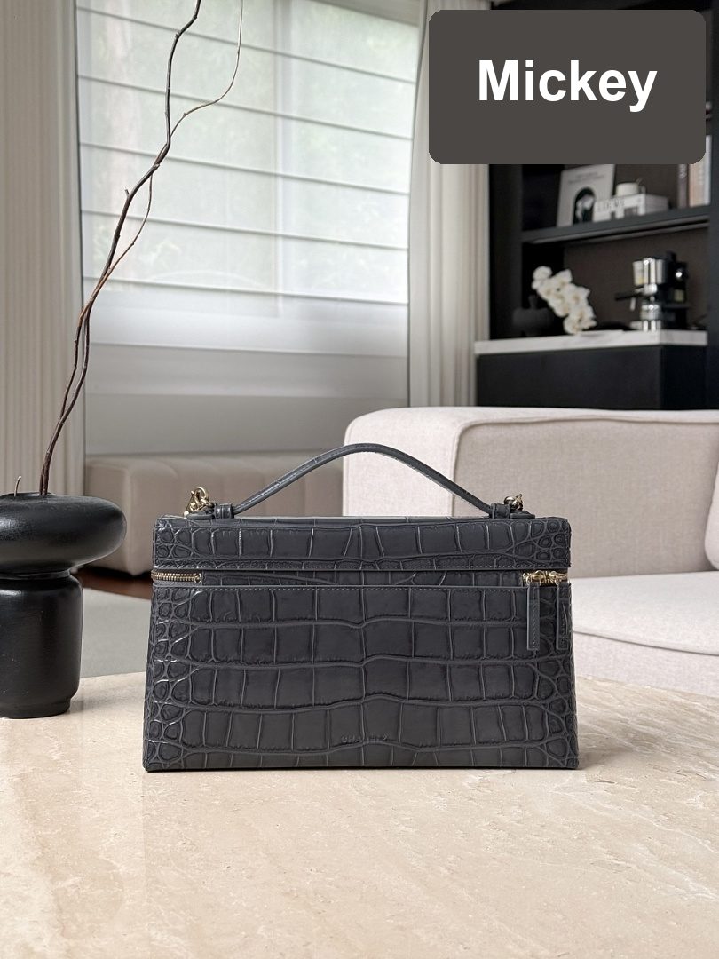【S】$342=2290CNY｜Chanel (26a lp Box crocodile large dark gray ) God Factory｜Item ID-97780